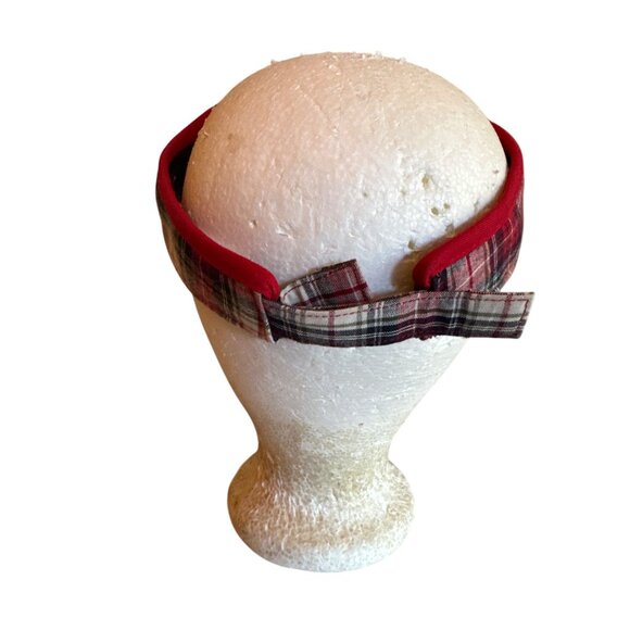 Vintage 90s Cincinnati Reds MLB Plaid Visor Cotton Adjustable Fit - Picture 3 of 8